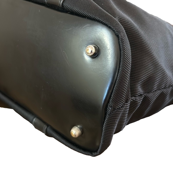 GUCCI Vintage Nylon Bamboo Top Handle Tote - Picture 6 of 16